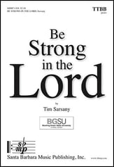 Be Strong in the Lord TTBB choral sheet music cover